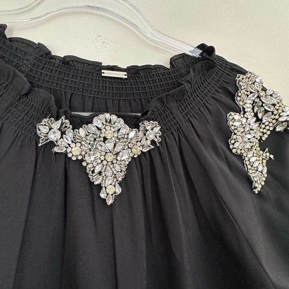 Dodo Bar Or Marisa Crystal Embellished Stretch-Crepe Dress Size 42 - Picture 9 of 15